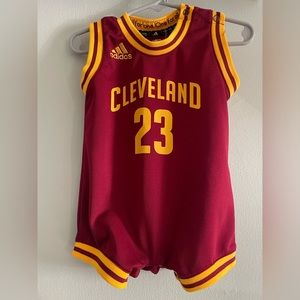 Baby Lebron James Cavaliers Jersey Romper